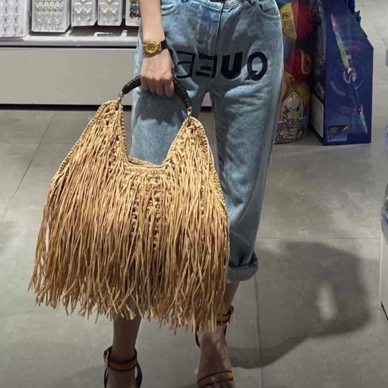Bohemian Tassel Straw Handbag  - Ethnic Fashion Design 评论和价格
