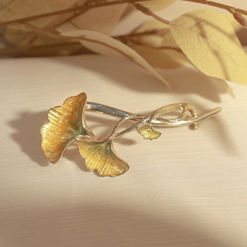 1pc Fashion Delicate Ginkgo Le - Ethnic Fashion Accessories 评论和价格