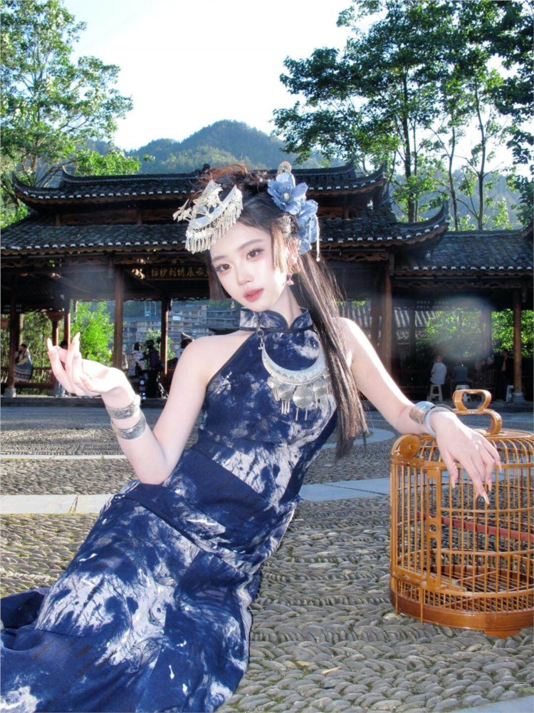 New batik dress cool women's w - Fashion Show Ethnic Wear 评论和价格