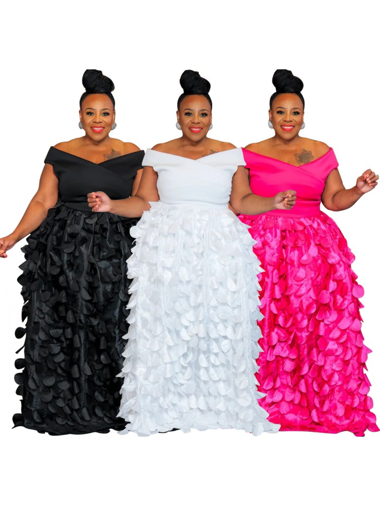 XL-5XL Plus Size Elegant Maxi  - Ethnic Gown 评论和价格