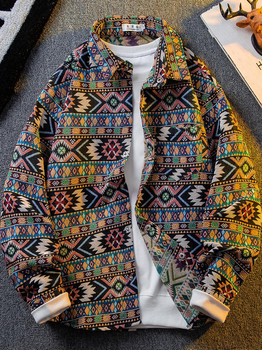 Men Japanese Ethnic Tribal Wov - Haori Japanese Jacket 评论和价格
