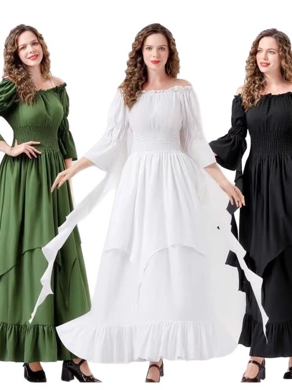 Halloween Medieval Dance Dress - Ethnic Fashion Trends 2026 评论和价格
