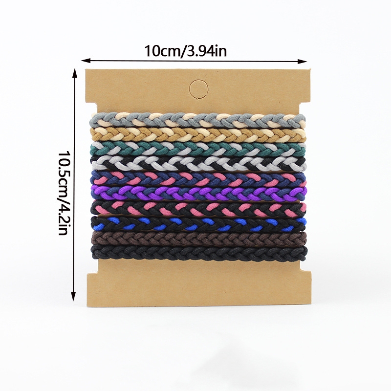 10pcs Boho Hair Ties Bracelets - Ethnic Fashion Accessories 评论和价格