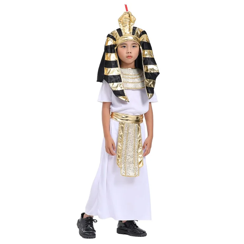Kids Egyptian Pharaoh King Cos - Ethnic Gown 评论和价格