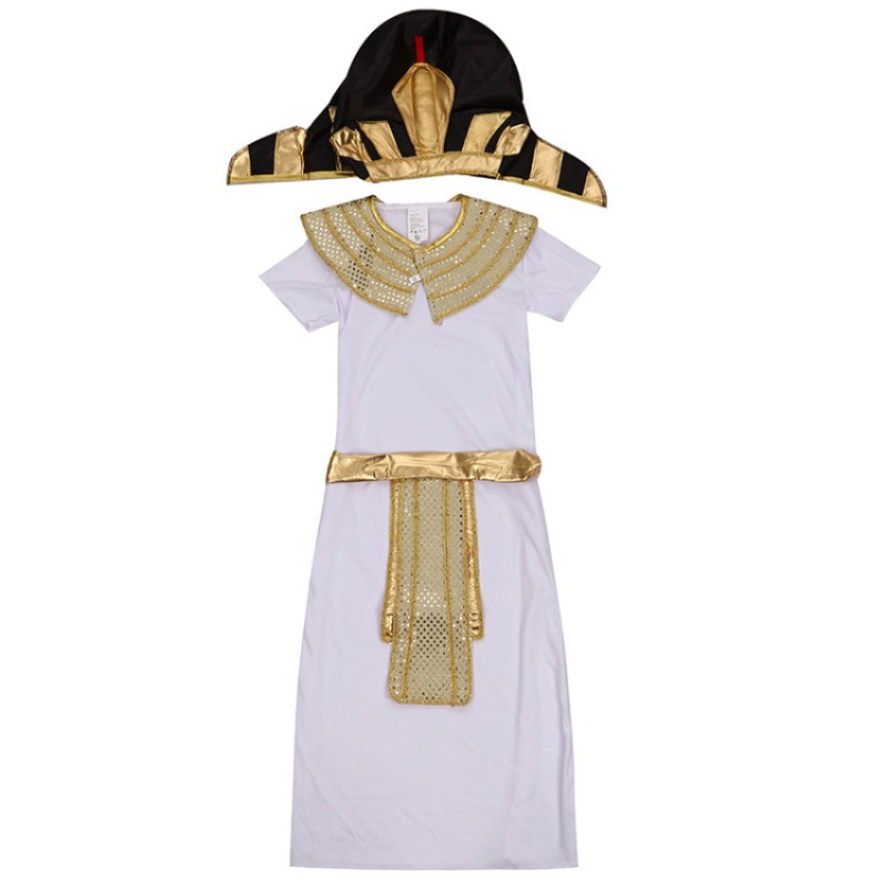 Kids Egyptian Pharaoh King Cos - Ethnic Gown 评论和价格