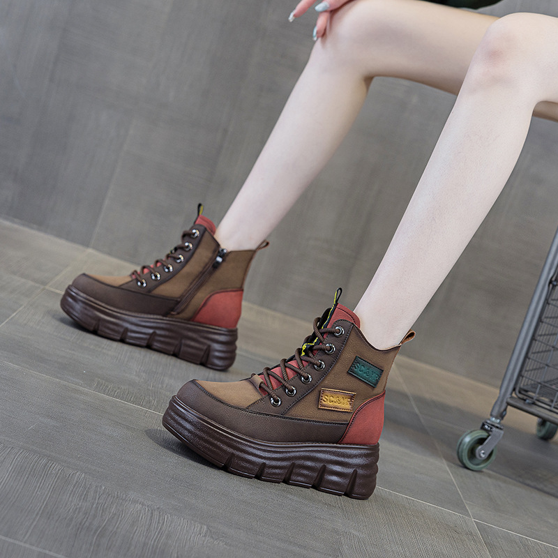 Women Platform Boots Winter Fa - Ethnic Fashion In 评论和价格