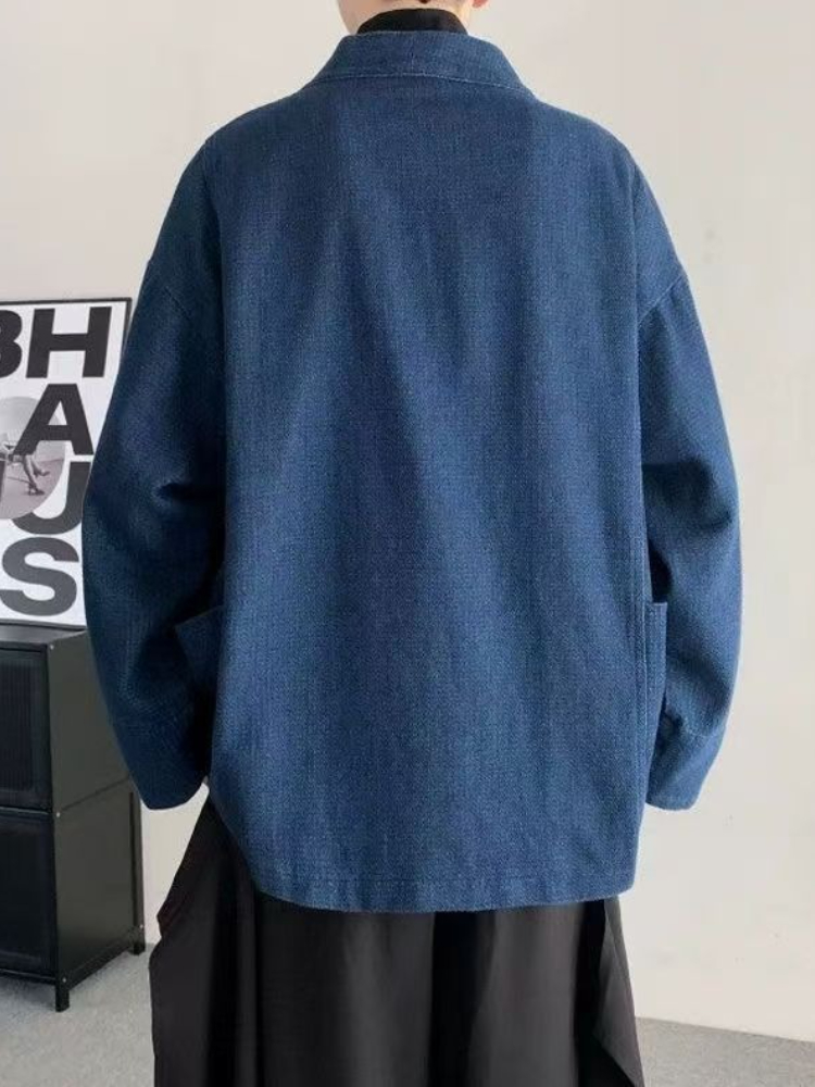 Vintage Japanese Style Denim C - Haori Japanese Jacket 评论和价格