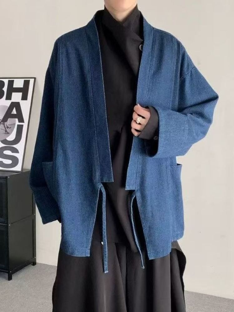 Vintage Japanese Style Denim C - Haori Japanese Jacket 评论和价格
