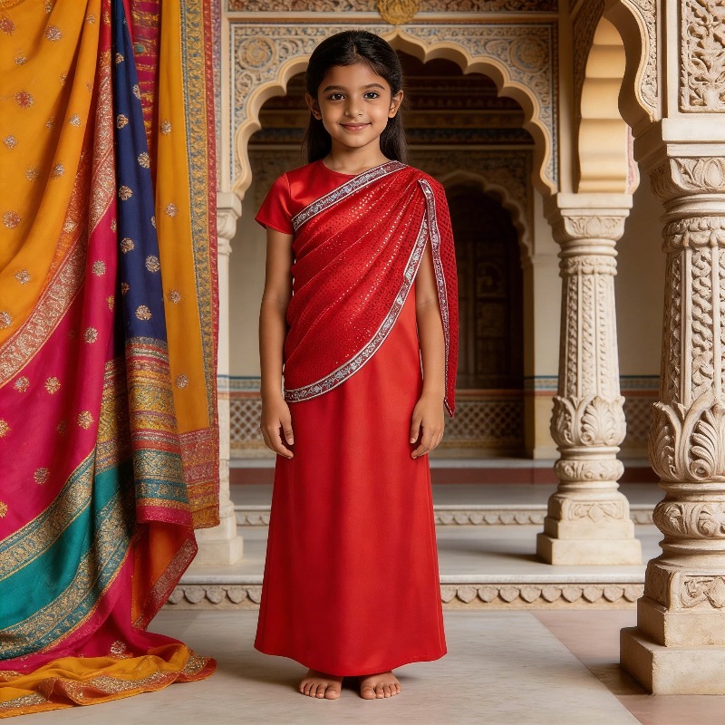 Girls Indian Traditional Dress - Ethnic Gown 评论和价格