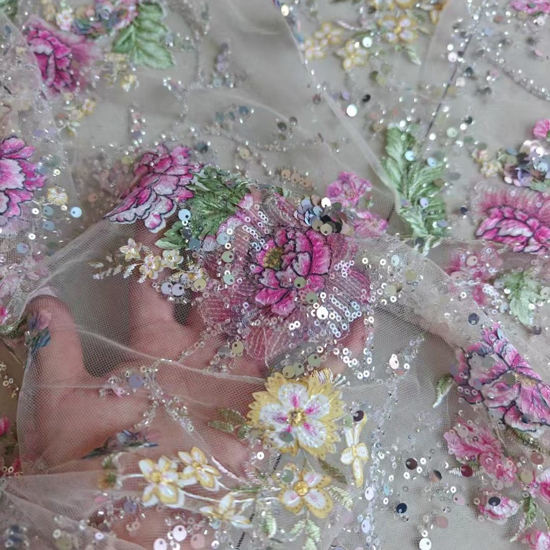 1M 120Cm Wide Luxury Beaded La - Ethnic Fabric 评论和价格