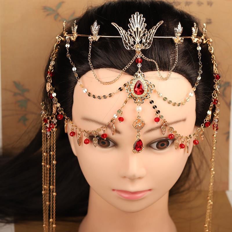 Rhinestone Forehead Jewelry Wo - Ethnic Fashion Accessories 评论和价格