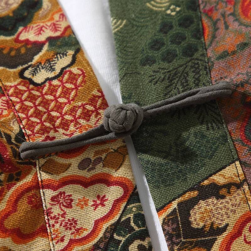 Ethnic Style Print Yukata Men  - Ethnic Fashion In 评论和价格